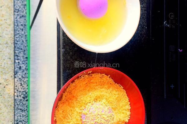 紫山药炸球的做法图解4