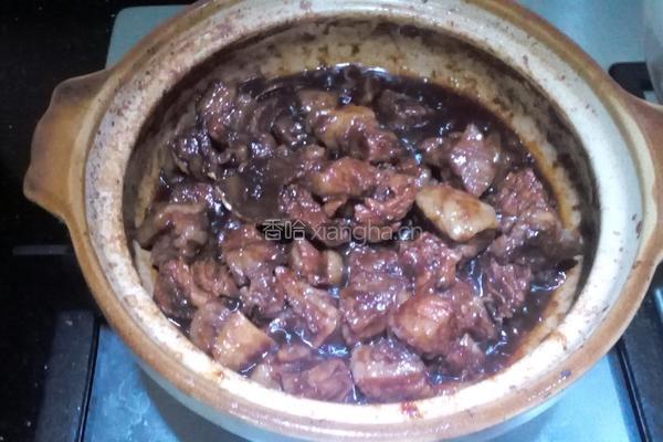 南瓜牛腩盅的做法图解8