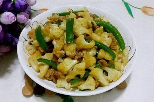 炒菜花的做法图解7