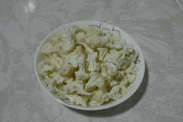 炒菜花的做法图解1