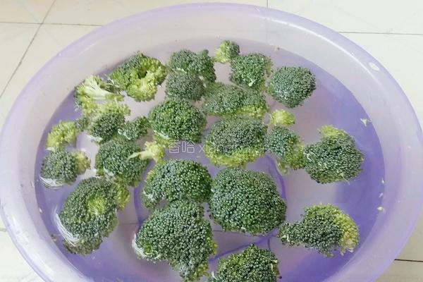 西兰花炒杏鲍菇的做法图解2