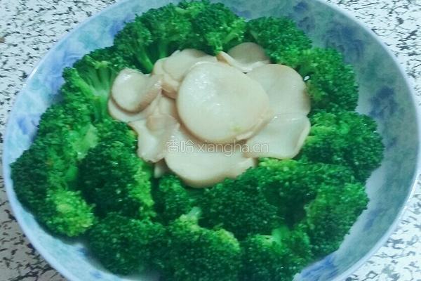 西兰花炒杏鲍菇的做法图解8