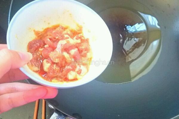 酸萝卜炒肉的做法图解5