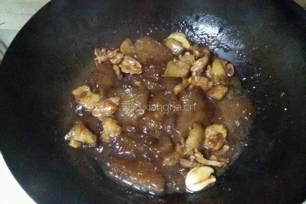 山粉圆子烧肉的做法图解4