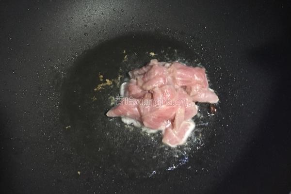 葱爆肉的做法图解4