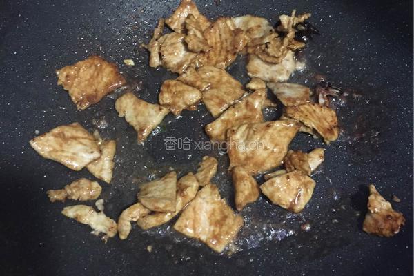 葱爆肉的做法图解5