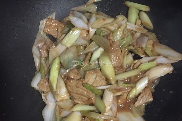 葱爆肉的做法图解7