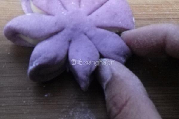 菊花彩色馒头的做法图解7