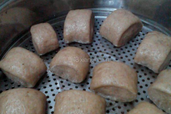 花生渣馒头的做法图解8