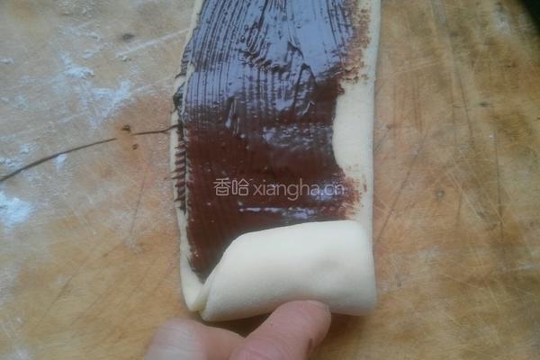 榛子酱夹心面包的做法图解12