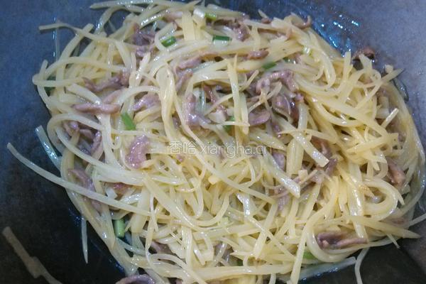 土豆炒肉丝的做法图解8