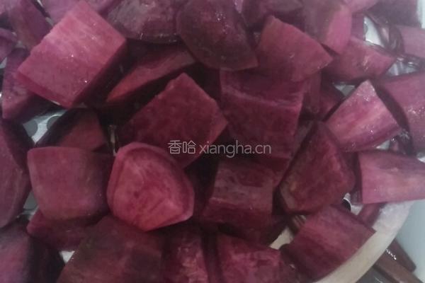 紫薯西米露的做法图解2