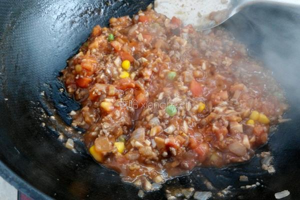 香菇牛肉意大利面的做法图解6