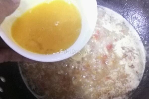 鸡蛋西红柿菠菜疙瘩汤的做法图解9