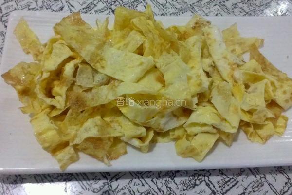 蛋皮菠菜的做法图解3