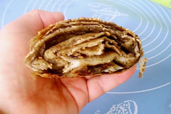 黑芝麻酱烧饼的做法图解9