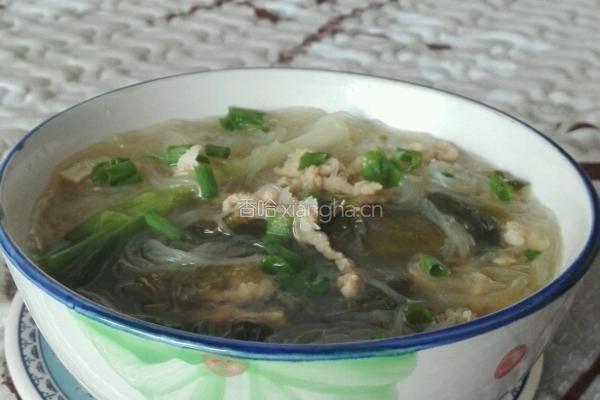 酸菜肉丝粉丝汤的做法图解13