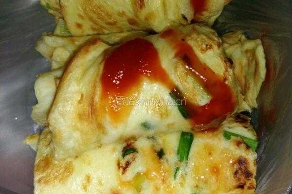 香葱火腿鸡蛋饼的做法图解3