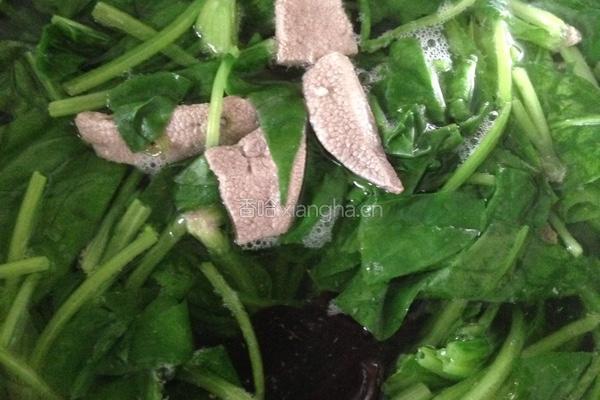 菠菜猪肝汤的做法图解6
