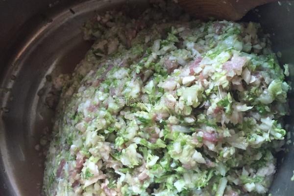 白菜马蹄饺子的做法图解1