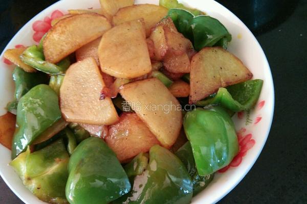 土豆片大辣椒的做法图解7