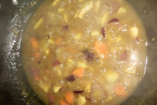 咖喱鸡肉饭的做法图解5