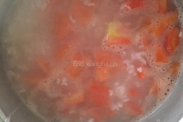 番茄牛肉粥的做法图解6