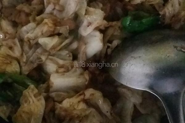 肉片莲花白的做法图解4