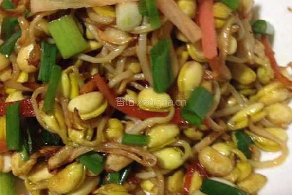 干煸黄豆芽(自发豆芽)的做法图解6