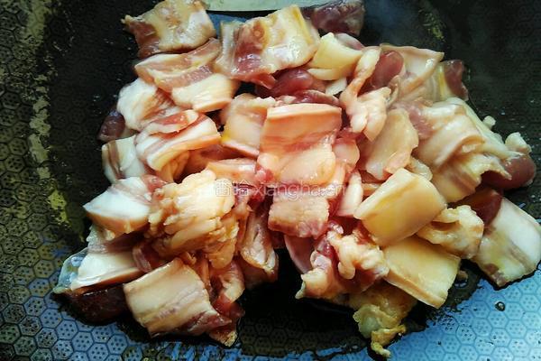 红烧肉焖茄子的做法图解6
