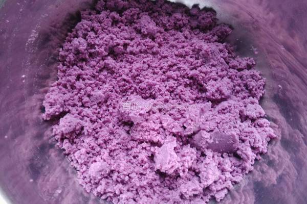 紫薯香菇青菜包的做法图解3
