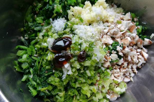 紫薯香菇青菜包的做法图解6