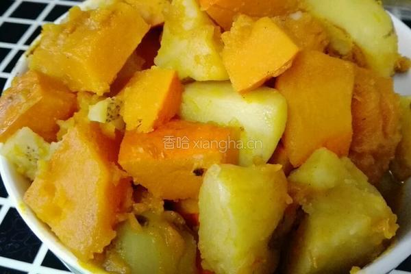 南瓜炖土豆的做法图解5