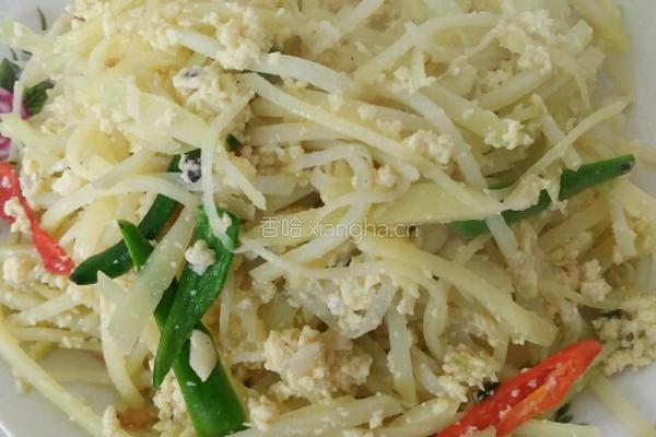 土豆炒鸡蛋的做法图解12