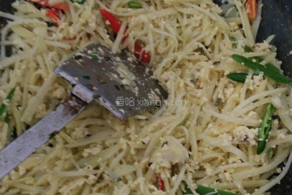 土豆炒鸡蛋的做法图解11
