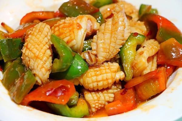 香辣鱿鱼花的做法图解11