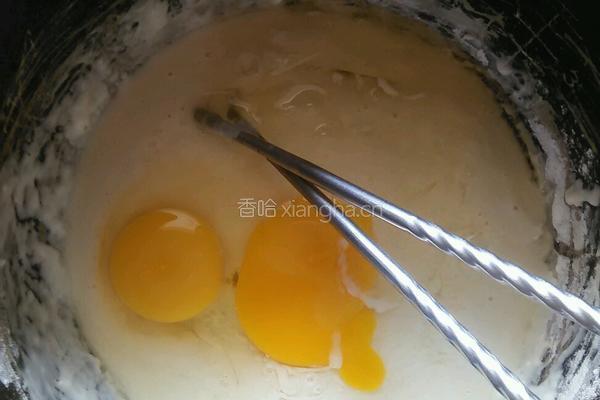 牛奶火腿青菜饼的做法图解3