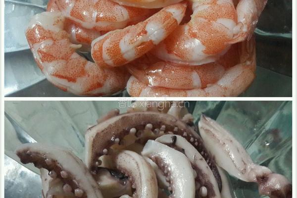 海鲜炒饭的做法图解3