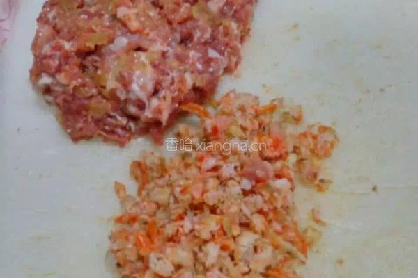 肉末虾仁蒸鸡蛋的做法图解1