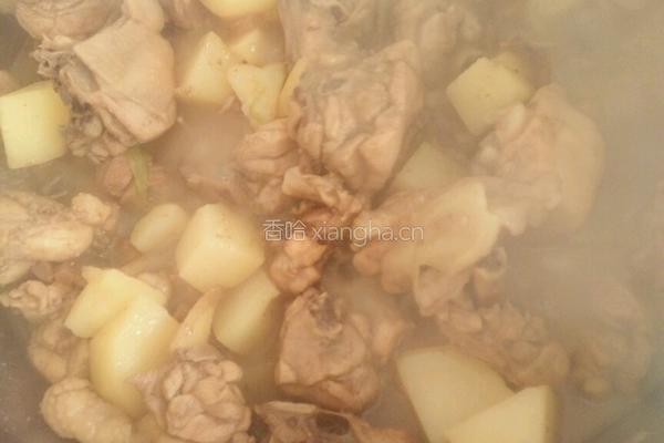 土豆炖鸡腿的做法图解10