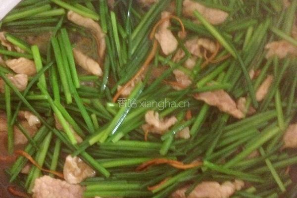 虫草花炒韭苔的做法图解8