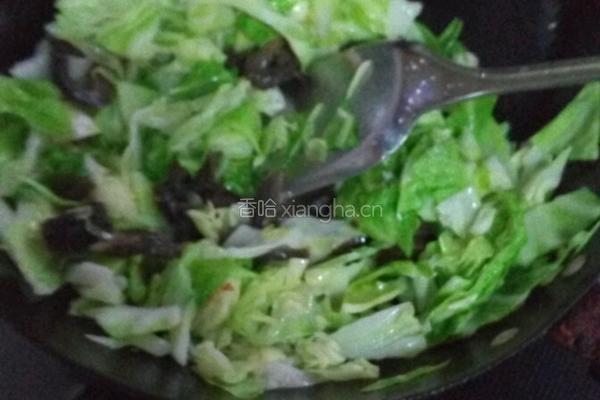 家常海参（卷心菜肉片海参）的做法图解5