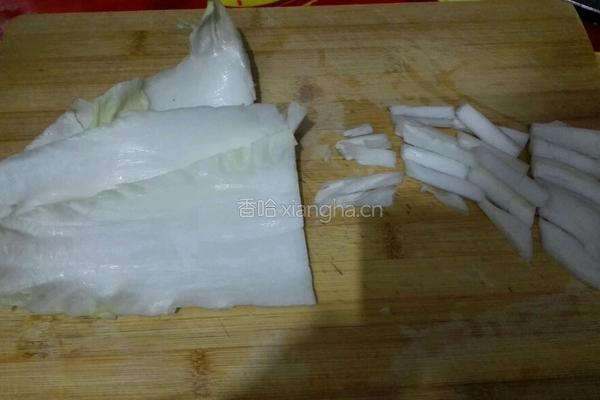 大白菜炖粉条的做法图解2