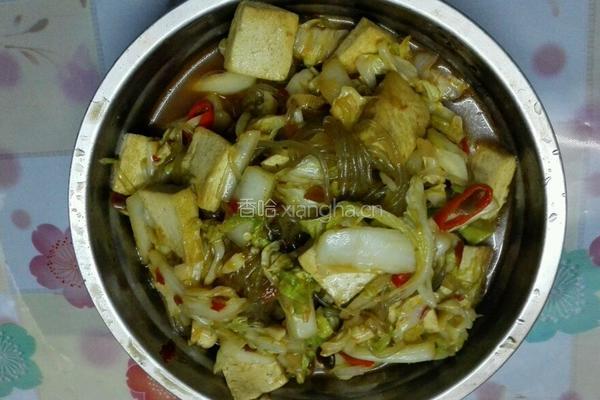 大白菜炖粉条的做法图解13