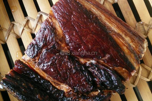 蒜苔炒腊肉的做法图解2