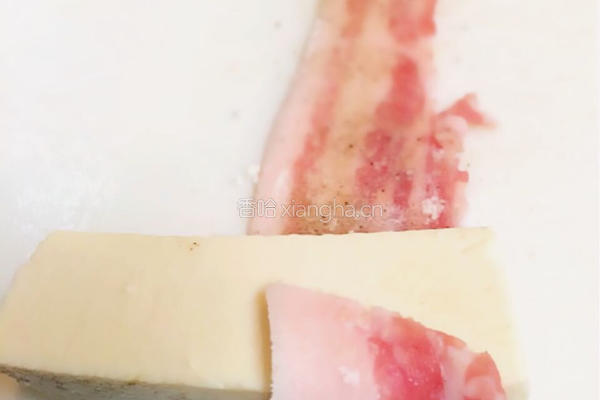 紫苏五花肉包豆腐的做法图解3