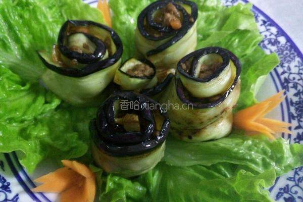 (五彩)虎皮茄子卷的做法图解6