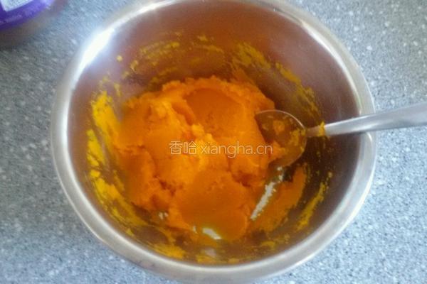 南瓜红豆包的做法图解2