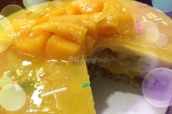 芒果酸奶慕斯蛋糕！的做法图解8