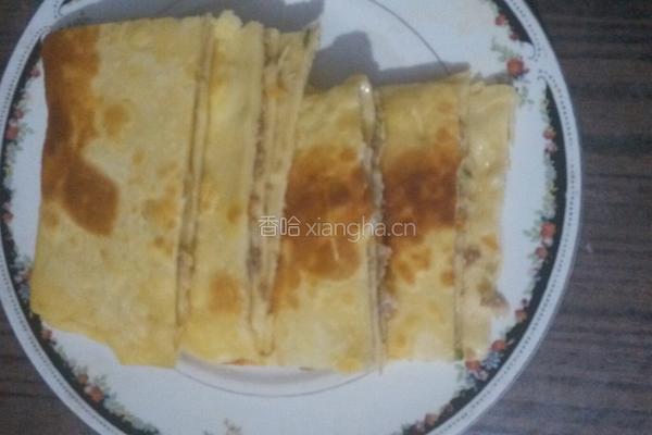 鸡蛋，面粉，肉馅的做法图解5